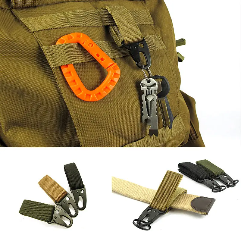 Практическая карабин высокопрочного нейлона ключ держатель крюк ремень