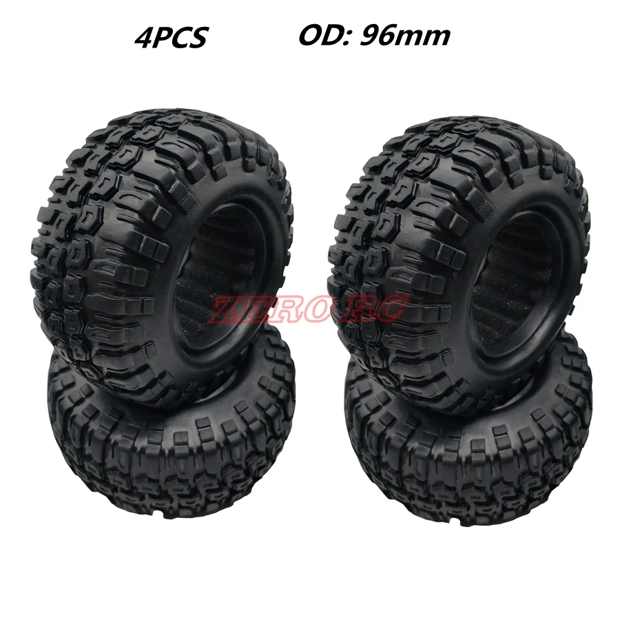 RC 1/10 Scale грузовик 1 9 &quotшины гусеничный Рок 96 мм шина с пеной для 1:10 RC4WD D90 D110 SCX10 CC01 TF2