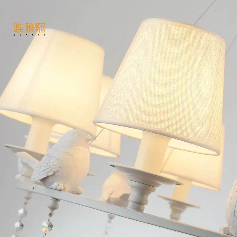 Скандинавские птицы люстра освещение для гостиной зала деко подвесной