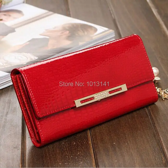 Free Shipping 2014 new leather purse Wallets Women long section of crocodile wallet women wallets | Багаж и сумки