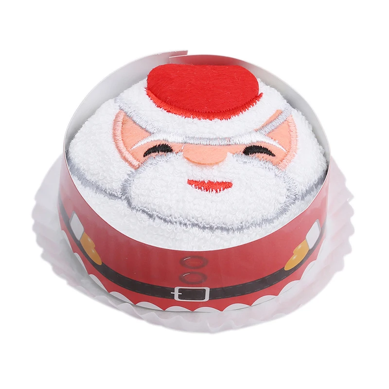 2017 Christmas Creative Cake Towel Gift Washcloth Dishcloth Xmas Cute Presents navidad QW470961 | Дом и сад