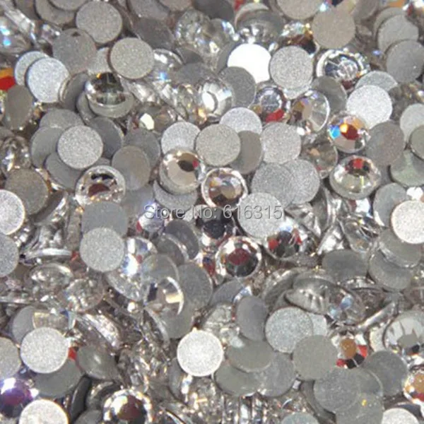 

ss10 3mm rhinestone non hot-fix flat back with 1440 pcs each pack ;flat back non hot -fix dmc quality crystal