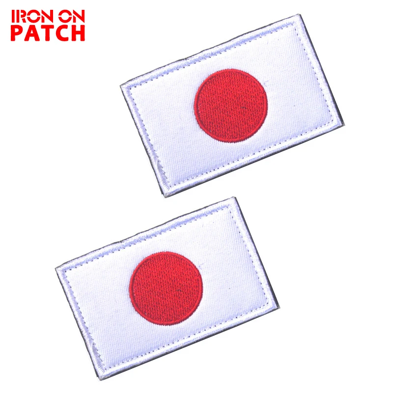 

Flag Of Japan Patches Hook & Loop Backpack Caps Badges Flag Of Japan Patches Personality Bag Embroidered Military Patch