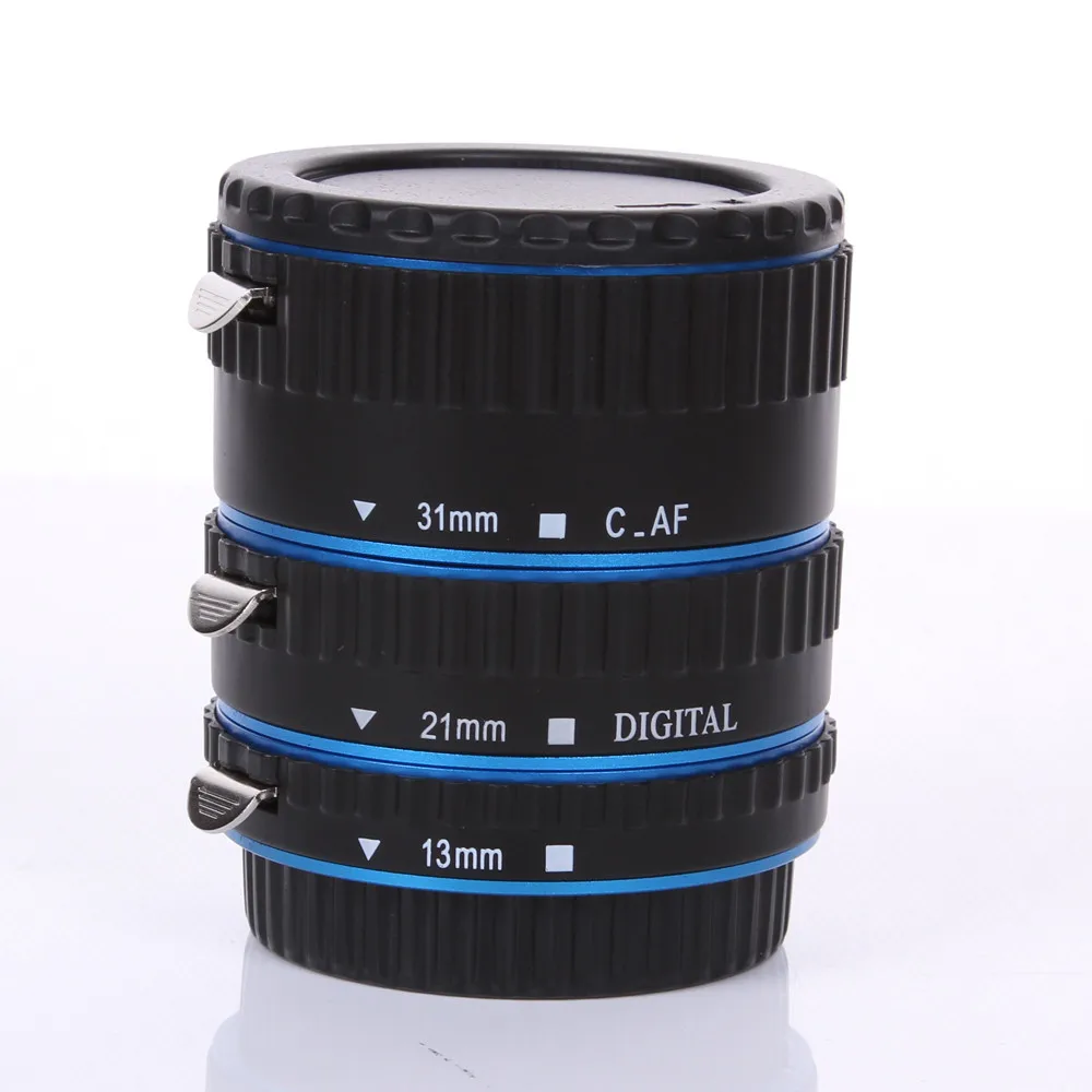 Синее металлическое крепление с автофокусом AF макро удлинительное кольцо для