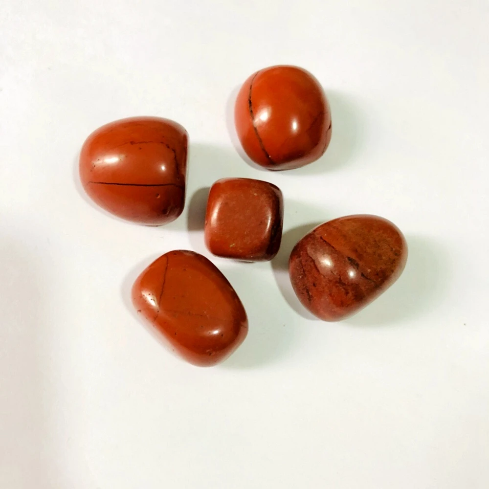 

Wholesale 3pcs Natural Red Jasper Stone Tumbled Healing Crystal,Polished Tumbled Loose Stones Gems 20-25mm