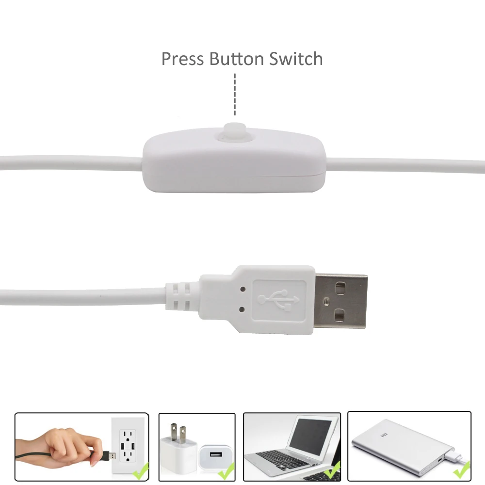 5 в Светодиодная лента USB Водонепроницаемая SMD 2835 теплый белый 1 м 2 м 3 м 4 м 5 м Fita Светодиодная лента e ленточный светильник с переключателем для ТВ фоновый светильник ing