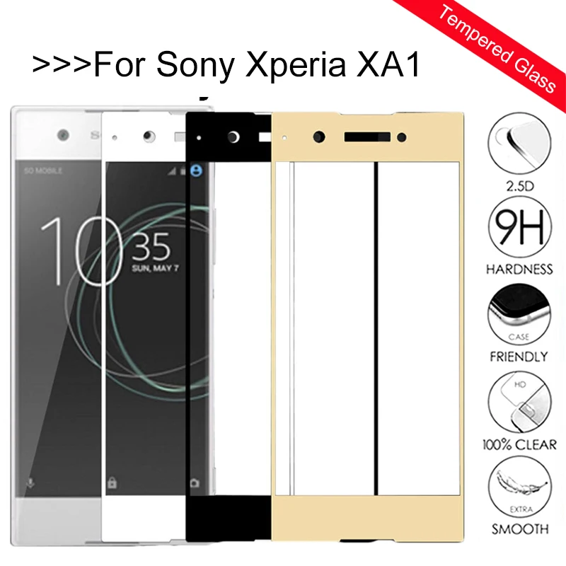С уровнем твердости 9H закаленное Стекло для sony Xperia XA1 чехол с полным покрытием Экран протектор для sony X A1 XA 1 XA1 G3116 Двойной Премиум Защитная пленка
