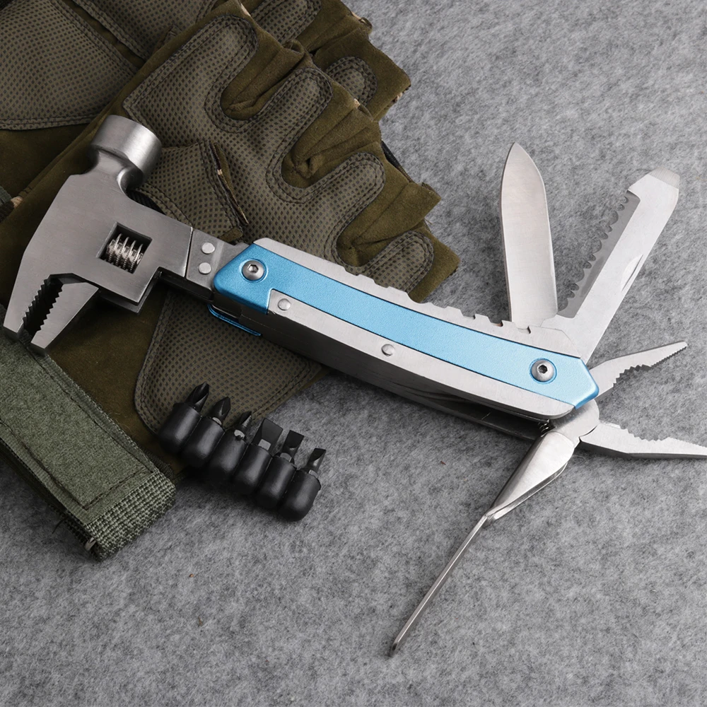 High weight Pliers Knife Screwdriver Hand Tool Multi-function Hammer Combination Multitools wrench Tools CH34 | Инструменты
