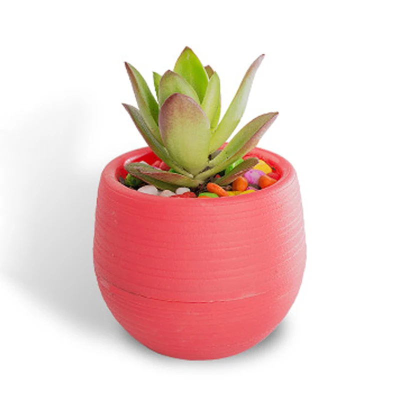 Прекрасный Красочный мини-горшок для цветов небьющиеся пластиковые детские