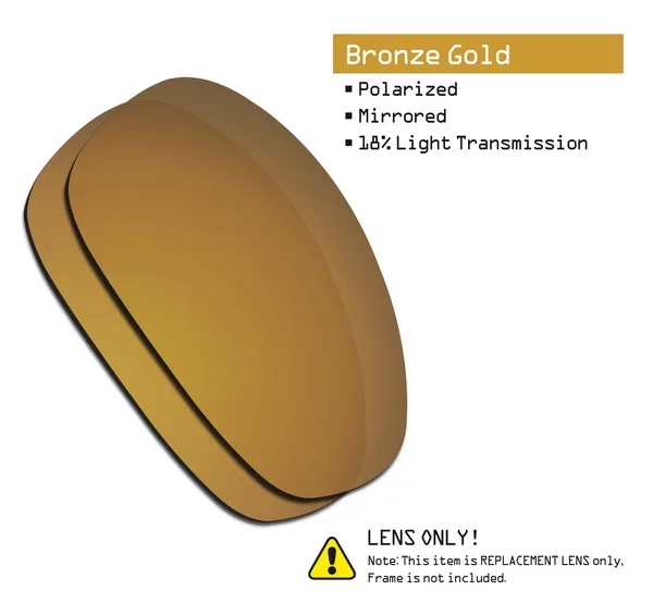 Bronze Gold SmartVLT поляризованные Сменные линзы для солнцезащитных очков Окли Джульетта-несколько вариантов - Цвет линз: Bronze Gold