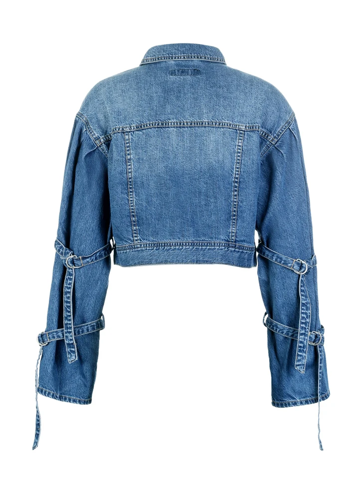 Vero Moda двухъярусная джинсовая куртка на шнуровке с рукавами | 318357515