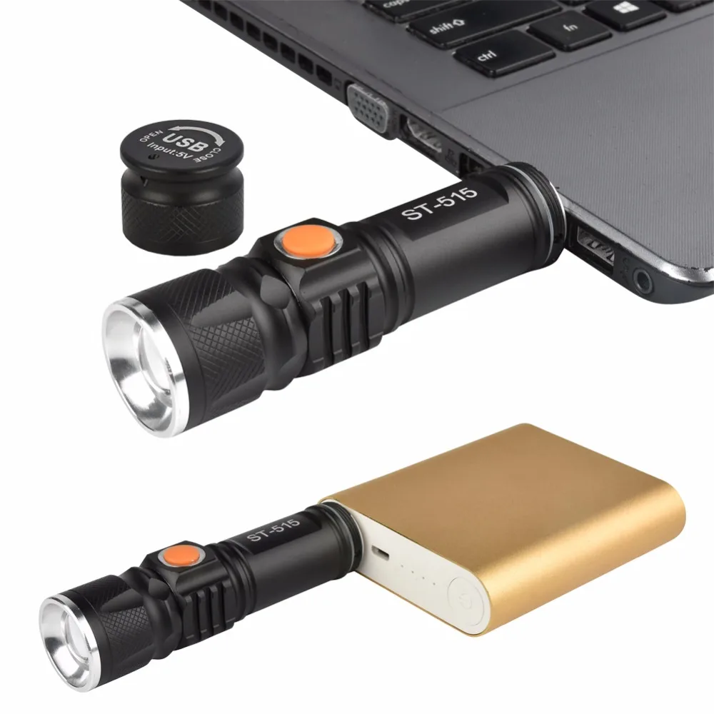 Мини фонарик USB XML T6 перезаряжаемый светодиодный фонарь 18650 яркий водонепроницаемый в вашей жизни Мощный