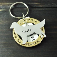 personalized golden retriever dog tag hand stamped pet id tag customized name pet dog tag alloy pet jewelry