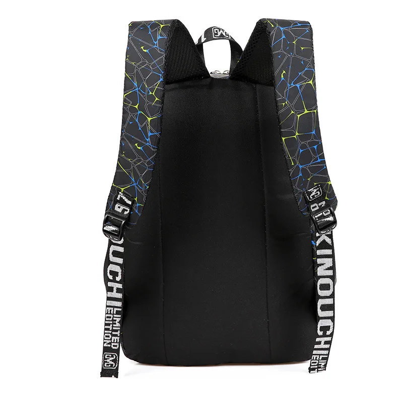 3 шт./компл. Высококачественная холщовая школьная сумка модный школьный рюкзак