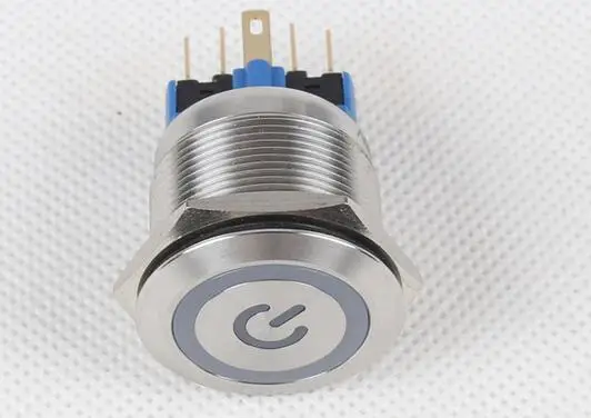 4-Colors Car Appliances DIY 22mm 24V Angel Eye Aluminum Metal LED Power Push Button Switch Self-locking | Обустройство дома