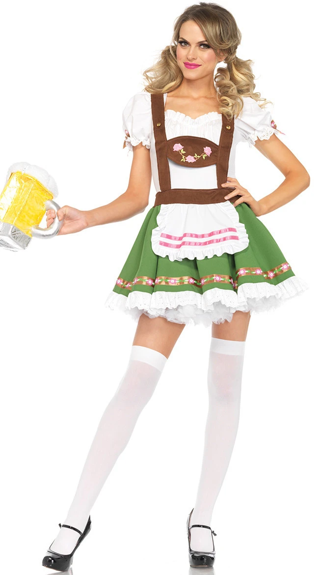 Женский костюм для Октоберфеста Lederhosen платье на бретельках баварийский пивной