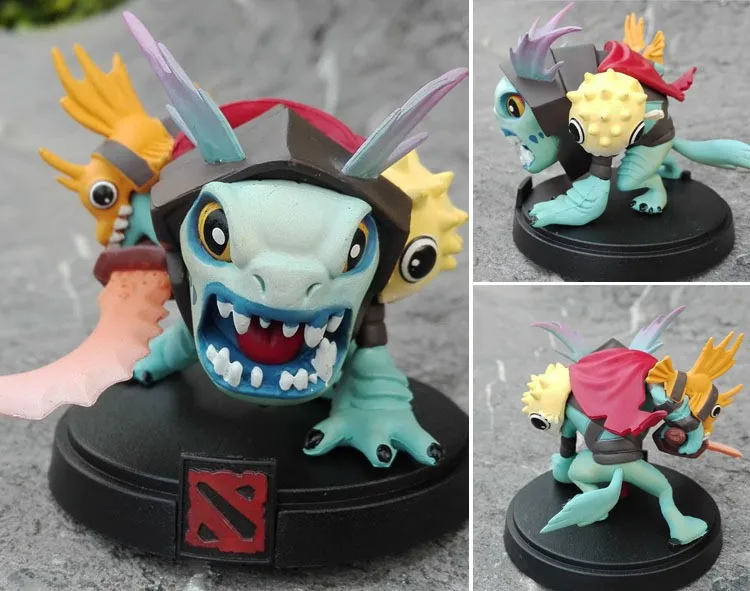 4 шт./компл. Dota 2 игровая фигурка SLARK TINY Doom в коробке ПВХ экшн Фигурки Коллекция dota2
