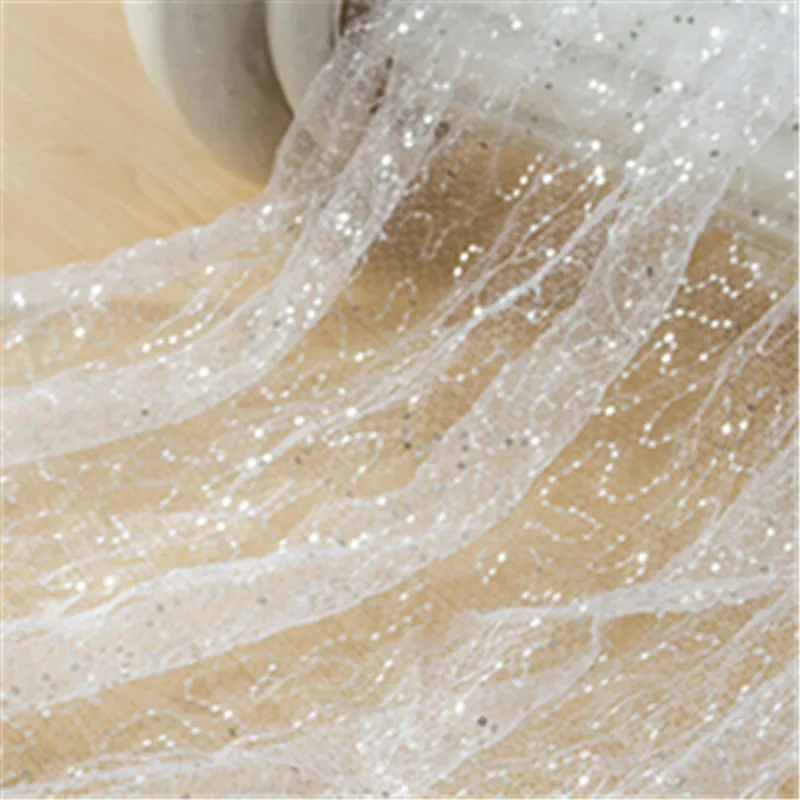 Фабричная цена 3 метра 8 цветов бесплатная доставка кружевная ткань с блестками