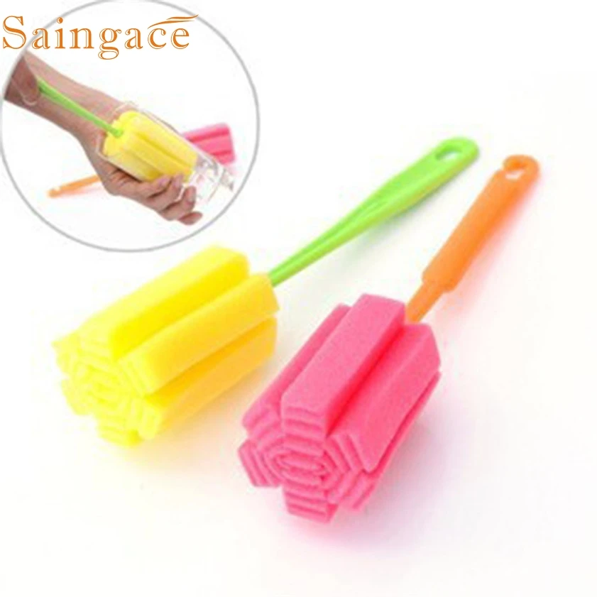 1 шт. щетка из губки для мытья кухни|sponge brushes for wineglass|kitchen clean toolscleaning tools |