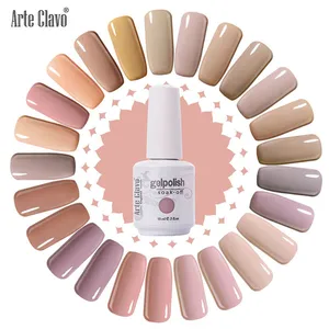 Новейший лак для ногтей Arte Clavo, 15 мл, салонный гель телесного цвета, светодиодный лак для ногтей, стойкий, УФ Гель-лак для ногтей сухой, со светодиодной лампой