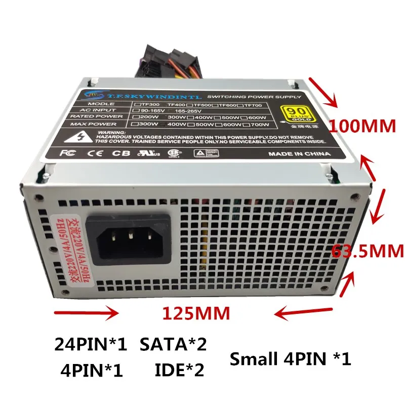 Блок питания 300 Вт мини блок itx SFX настольный 12 В 3 21 для POS машины|Блоки компьютеров|
