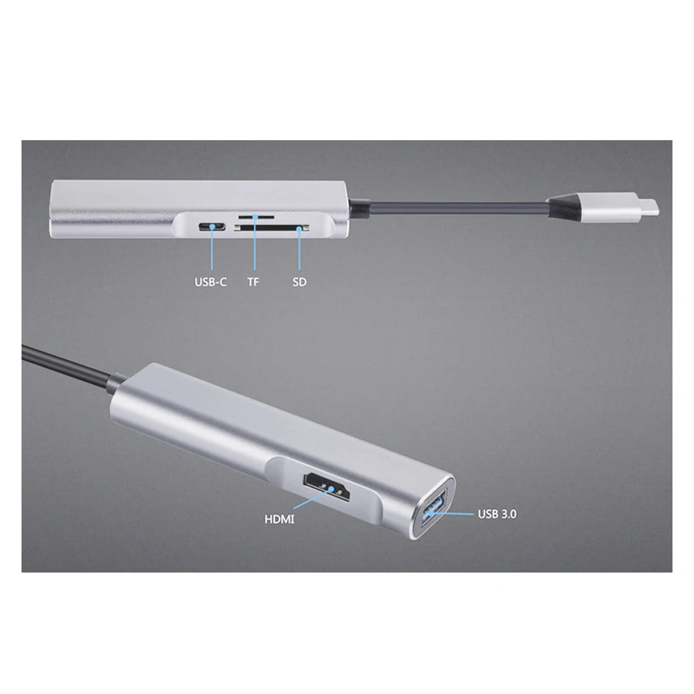 Адаптер USB Type C для HDMI 4K 5 Гбит/с 3 0 кардридер TF SD Thunderbolt адаптер режима Dex MacBook Air Pro