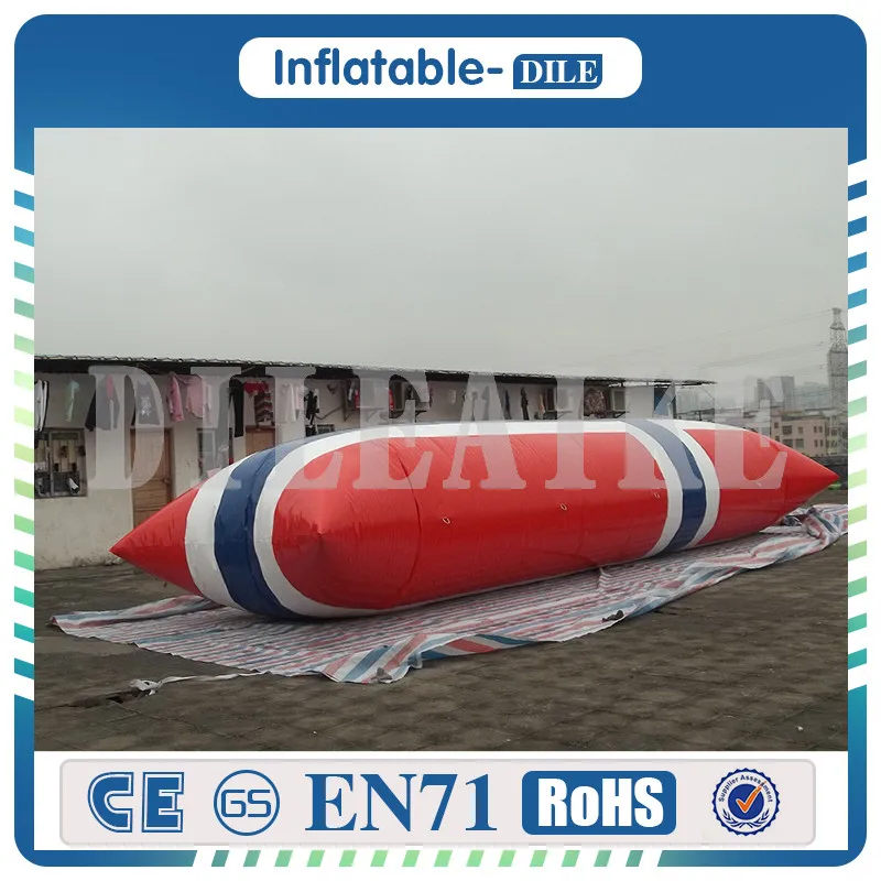 

Free shipping 7m*3m Jump water drop, inflatable water catapult, water sports on the blob(Size:700x300cm)