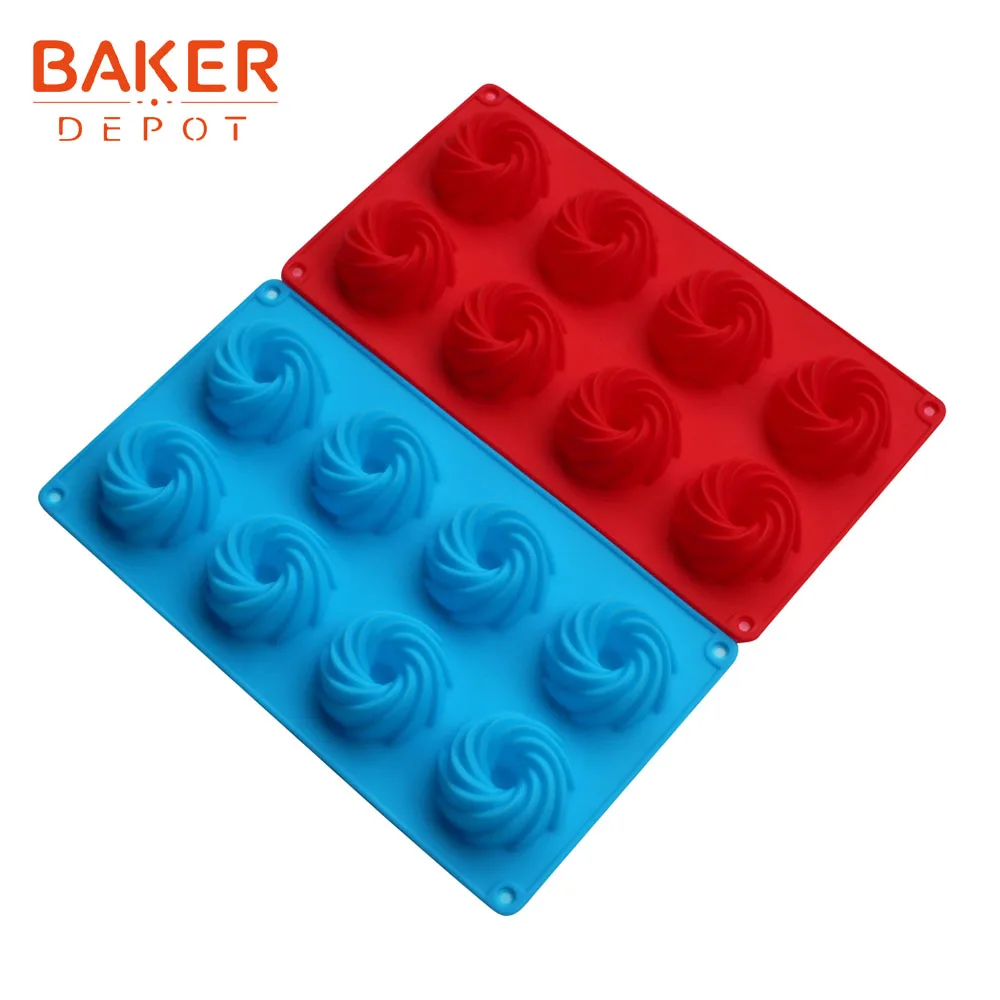 BAKER DEPOT силиконовая форма для пирожных, шоколада, ветряная мельница, инструмент для выпечки, силиконовая форма для желе, пудинга, льда, печенье, мыло, 8 отверстий
