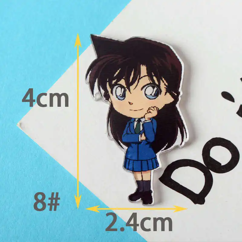 1 шт. Милая рубашка в стиле детектива Конана мультфильм значков на булавке Kawaii