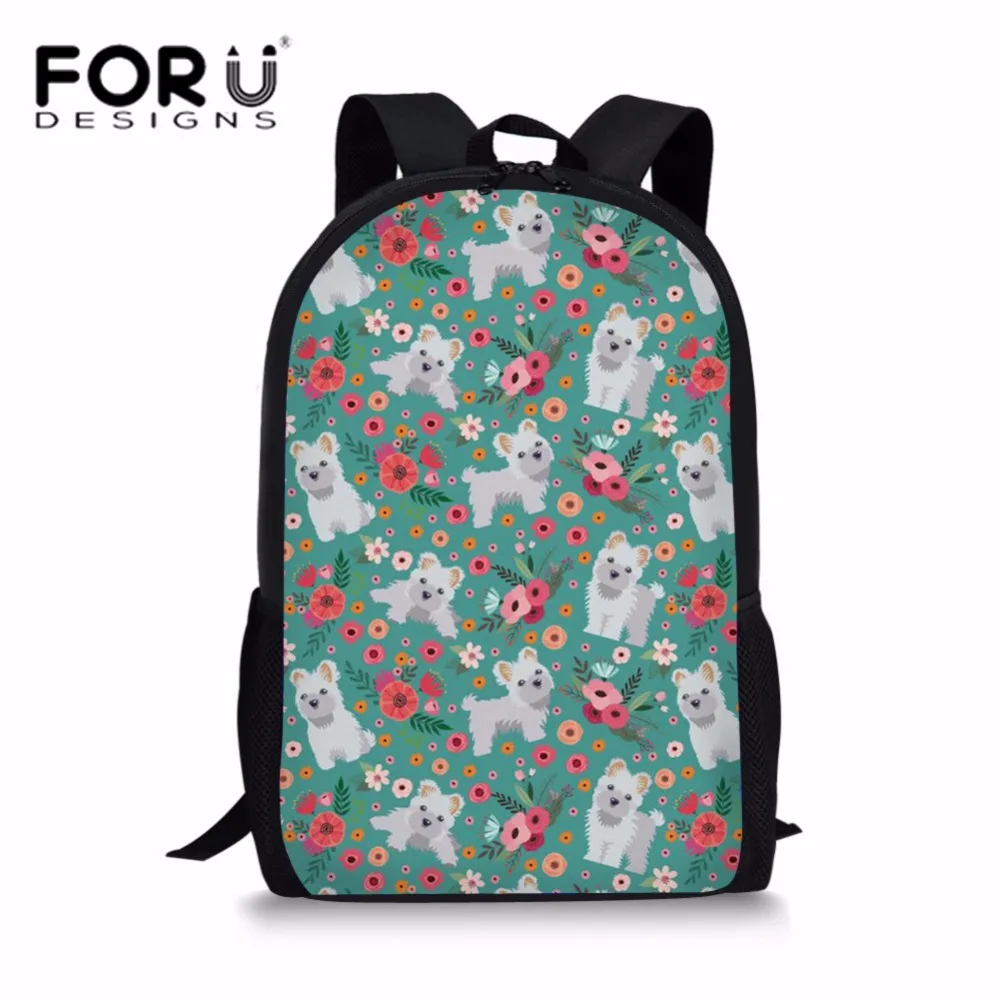 Школьные ранцы FORUDESIGNS для детей детский рюкзак на плечо с милым мальтийским