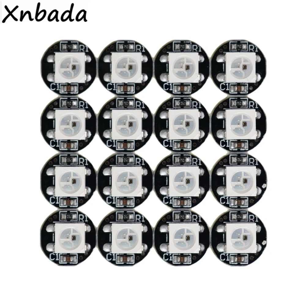 10 1000 шт. WS2812B WS2812 4 контактный RGB светодиодный чип 5050SMD WS2811 IC черный/белый PCB с радиатором DC5V|ws2811 ic|5050 smdws2812b ws2812 |