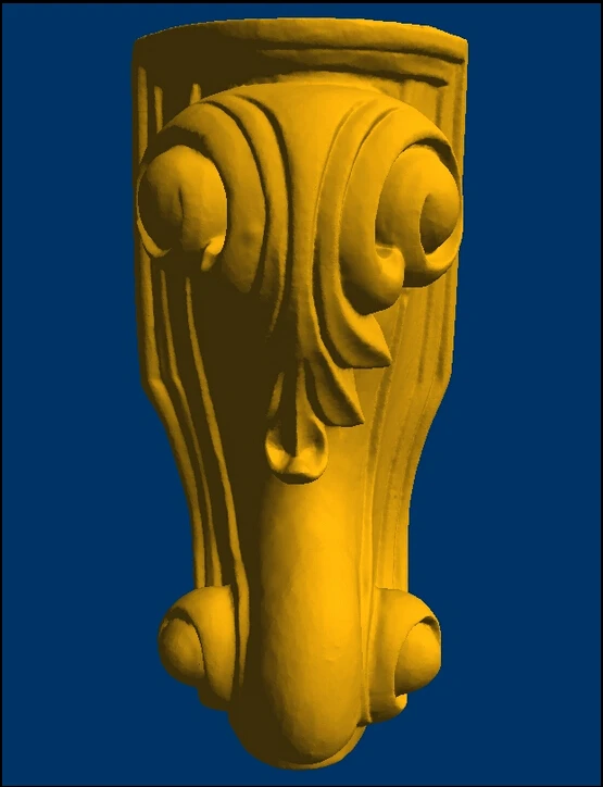 

3D model relief for cnc 3D printers in STL format Europe style Furniture leg--60