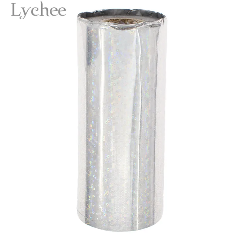 41 Lychee 16 см x 120 м ПЭТ многоцветная фольга горячего тиснения бумага тисненая Лазерная Фольга бумага DIY ручной работы материал для одежды карты - Цвет: 41