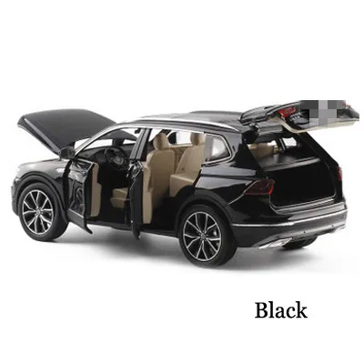 1/32 Фольксваген Tiguan L SUV, сплав, звук и светильник, модель автомобиля, 6 дверей, может открываться, Игрушечная модель автомобиля для детей, подарки на день рождения