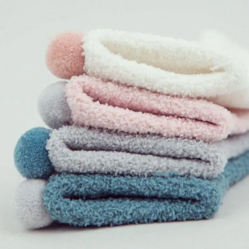 Осенне зимние носки для новорожденных из 100% хлопка теплые и толстые От 0 до 4 лет