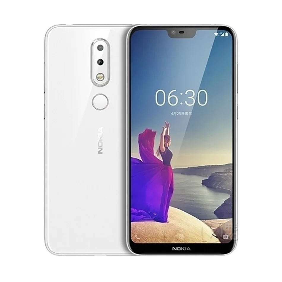 Мобильный телефон Nokia X6, 4G LTE, 5,8 дюймов, Восьмиядерный процессор Snapdragon 636, 6 ГБ ОЗУ, 64 Гб ПЗУ, 16 МП, 5 Мп, отпечаток пальца, Android телефон