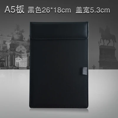 High grade business PU leather A4 meeting folder A3 desktop writing large desk signature | Дом и сад