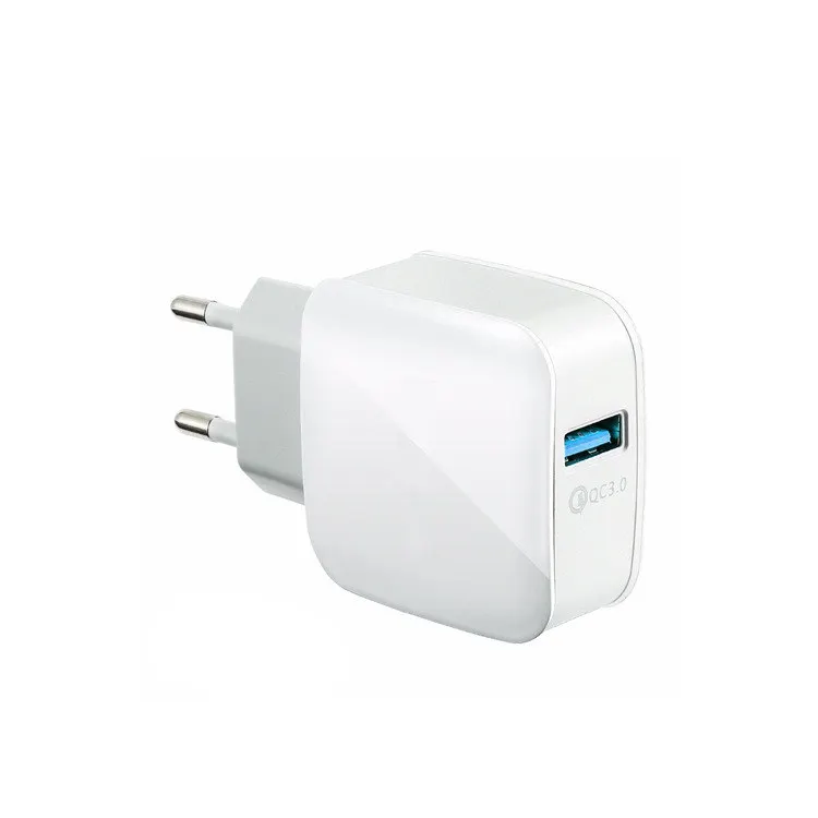 Быстрое зарядное устройство QC3.0 с одним USB улучшенное издание адаптация быстрая