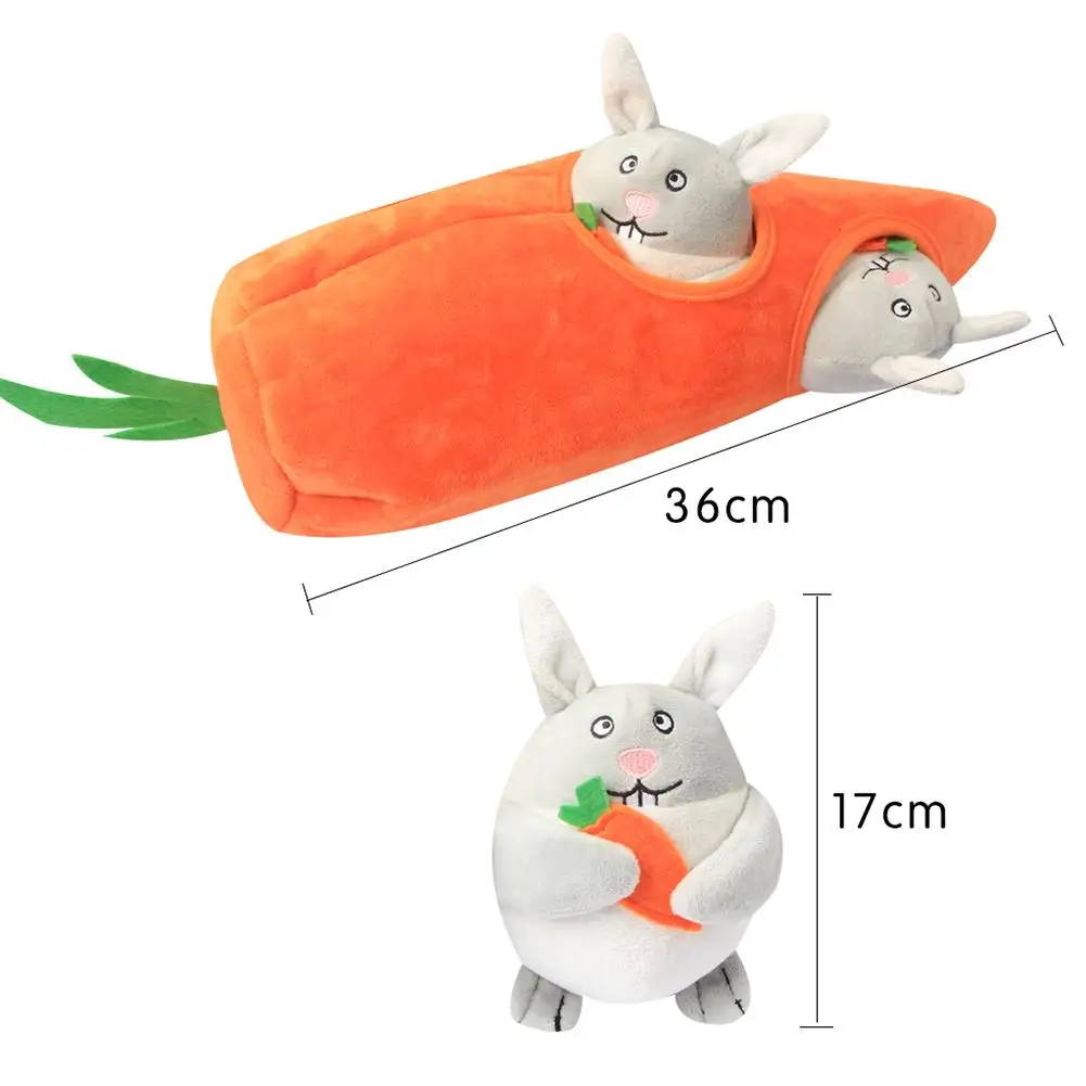Игрушки для домашних животных плюшевая морковь кукольная кукла пищащая игрушка