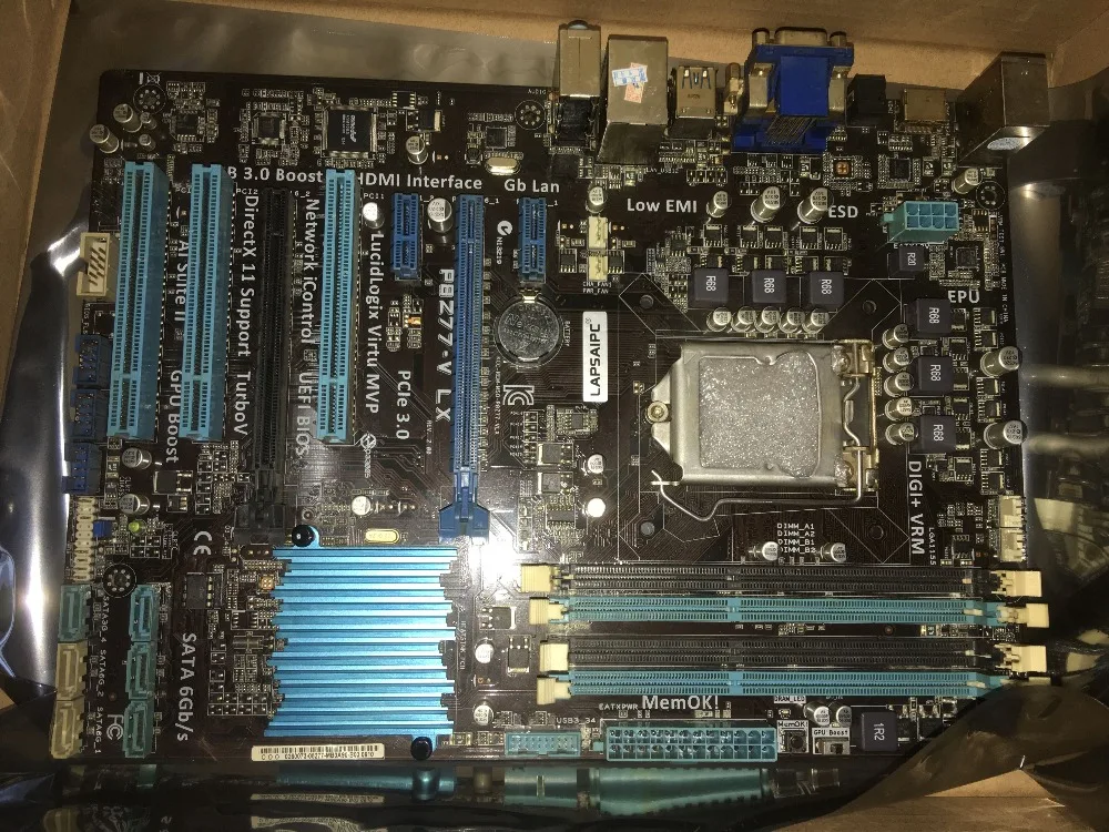 Материнская плата LX DDR3 LGA 1155 32 ГБ Intel Z77 borad для i3 i5 i7 ATX UEFI BIOS б/у|Материнские платы| |