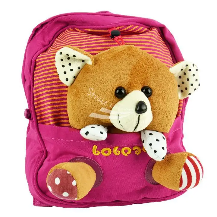 Cute Baby Child Kid Canvas Backpack Little Bear Design Schoolbag Shoulder Bag|backpack bag for men|bag in box beerbackpack laptop |