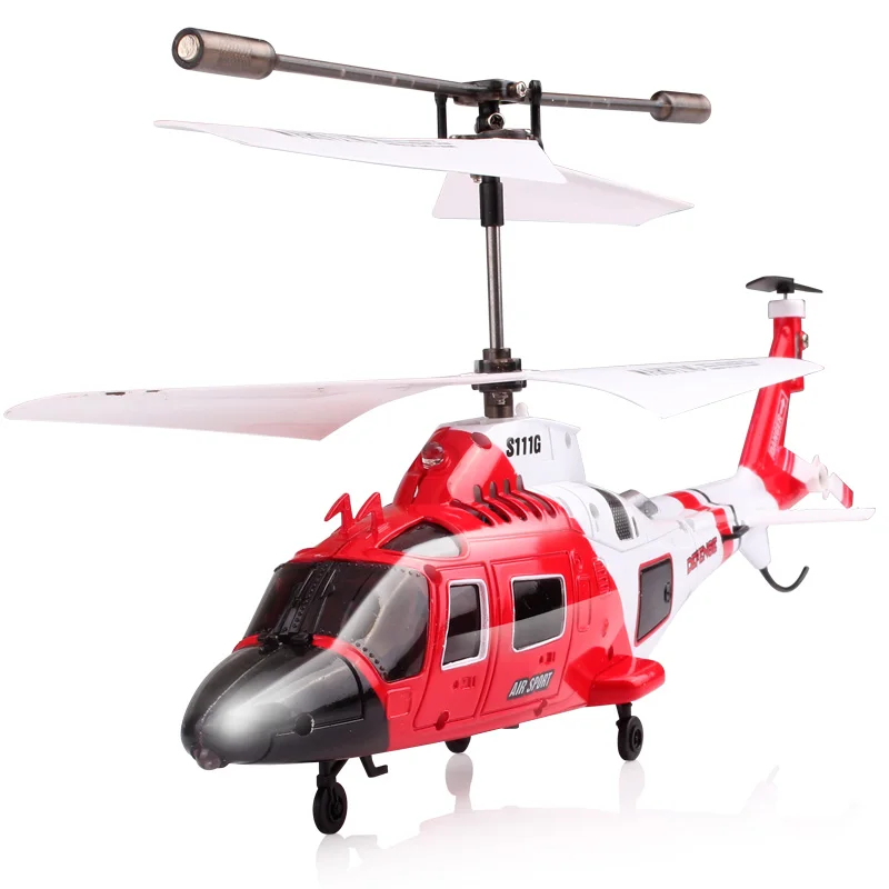SYMA S111G р/у вертолет со стальным корпусом и СИД свет 3CH легко Управление самолет