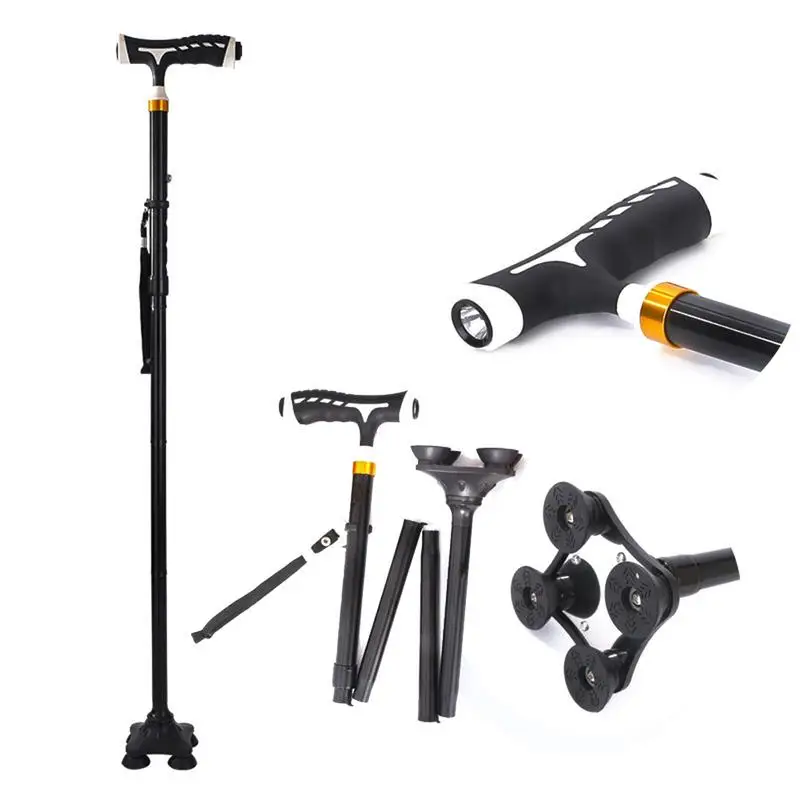 Складной легкий тростниковый ручной костыль из алюминиевого сплава