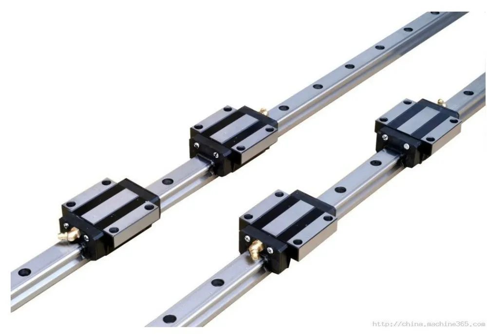 

China Made 2pcs HGR25 L1000mm rail+ 4pcs HGH25CA/HGW25CA flange block bearing