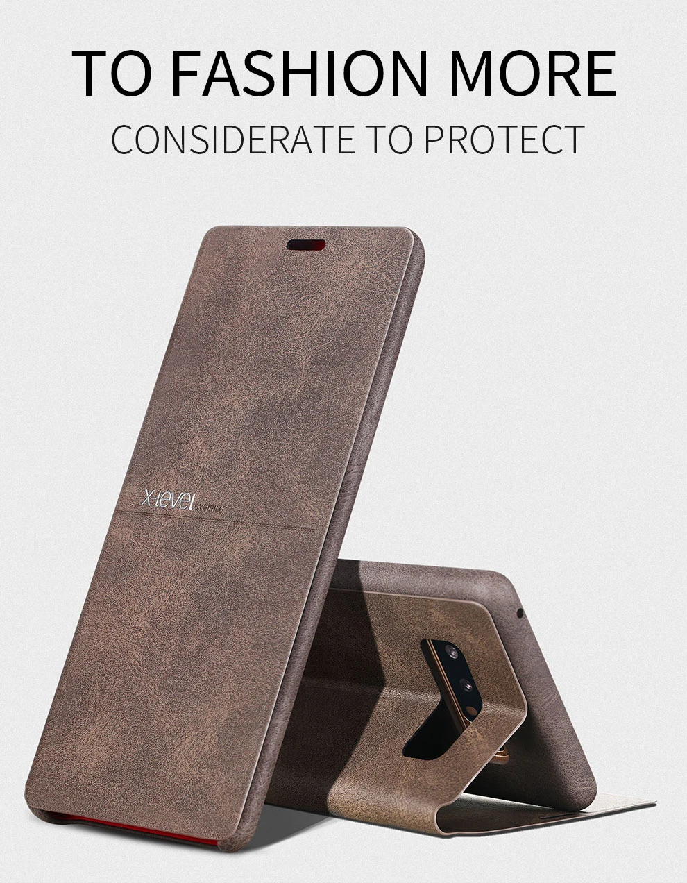 Кожаный чехол X-Level для samsung Note 9 8, ультра тонкий защитный флип-чехол с подставкой для samsung Galaxy Note 8 Note9, чехол