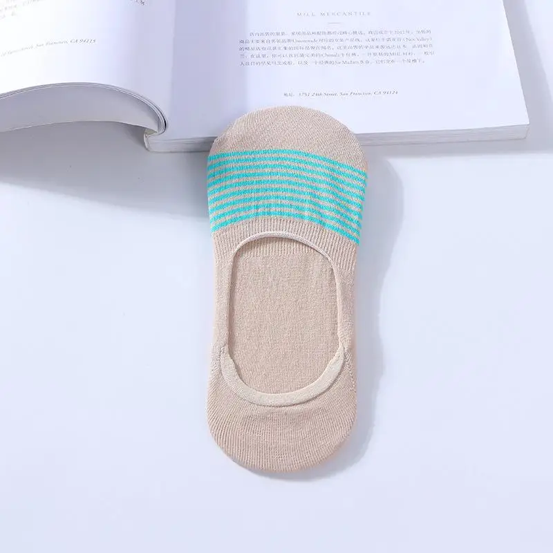 Женские нескользящие носки-лодочки из силикона и хлопка | Женская одежда