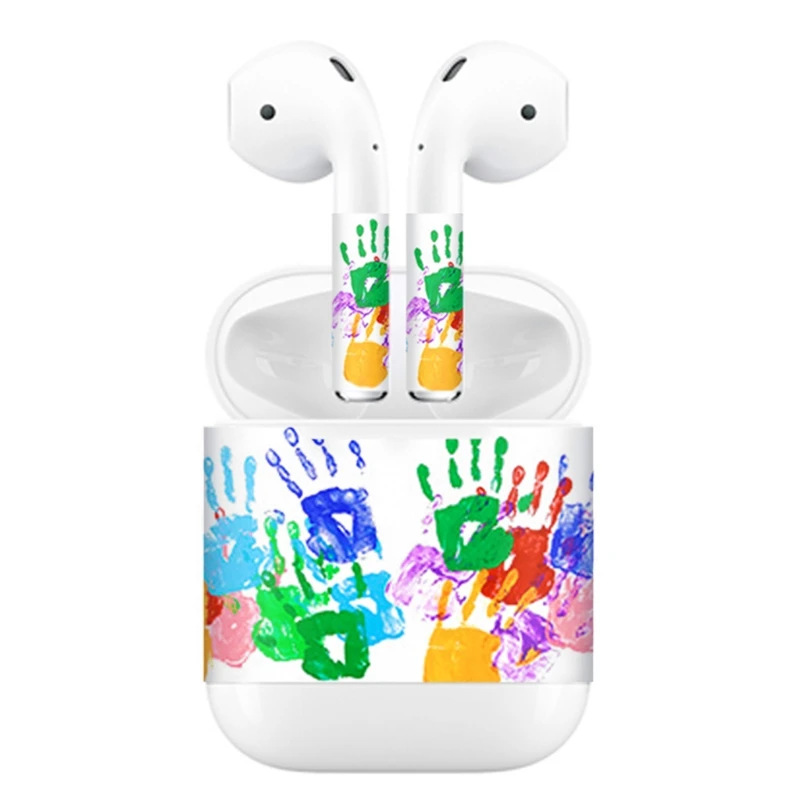 5 Релиз, защитная виниловая наклейка, наушники для Apple AirPods, шкуры, съемная клейкая декоративная наклейка, пленка на голову - Цвет: 5