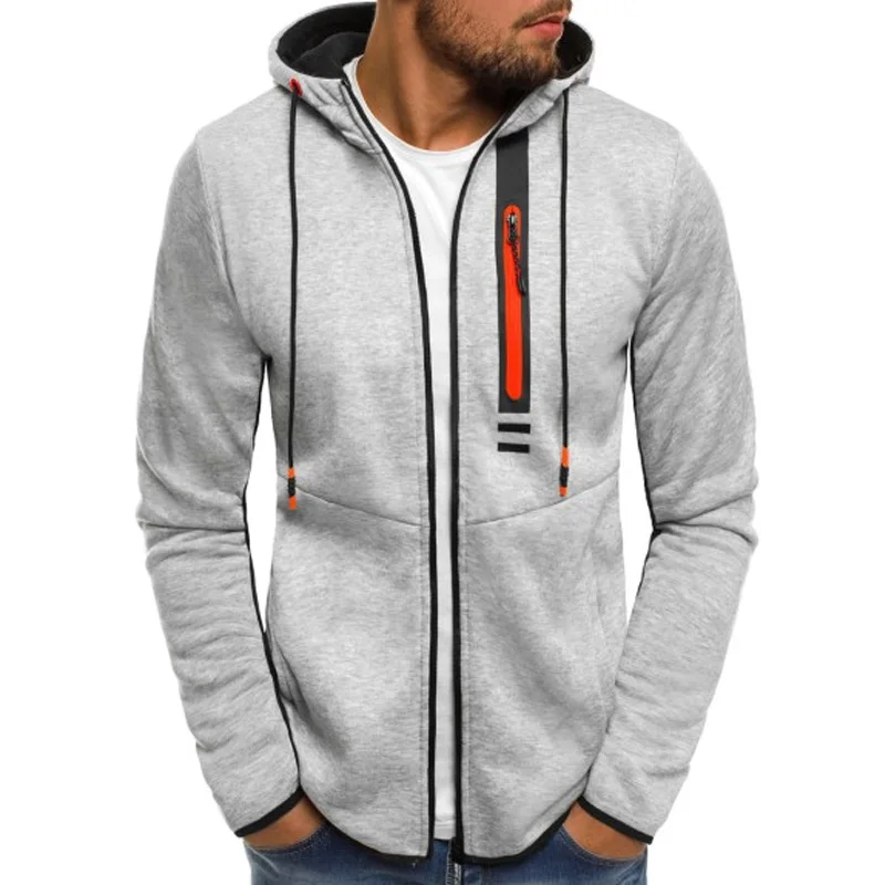 Толстовки мужские 2018 модные толстовки Брендовые на молнии Толстовка мужская