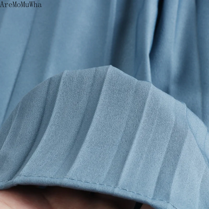 Осенняя Новинка 2019 облегающая плиссированная Асимметричная юбка AreMoMuWha с высокой