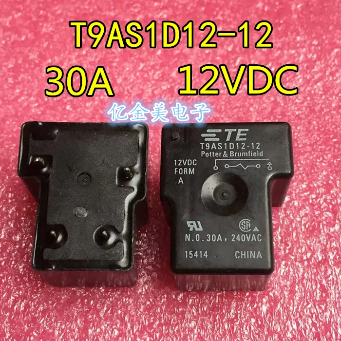 

Relay T9AS1D12-12 4-pin one set of normally open 12VDC